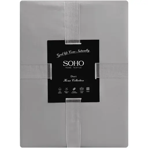 Комплект постельного белья Soho Duet семейный Grey/Graphite (Семейный Duet 2шт-150*200 Grey/G) - фото 4