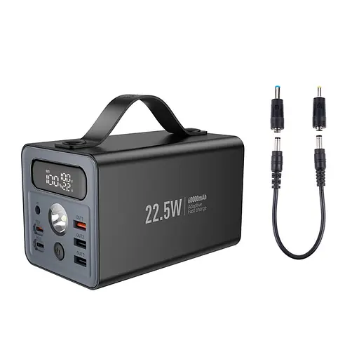 Портативна батарея - зовнішній АКБ Hoco J138 60000 mAh 12в power bank - фото 3