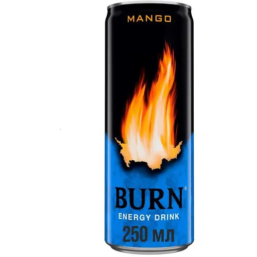 Энергетический безалкогольный напиток Burn Mango 250 мл