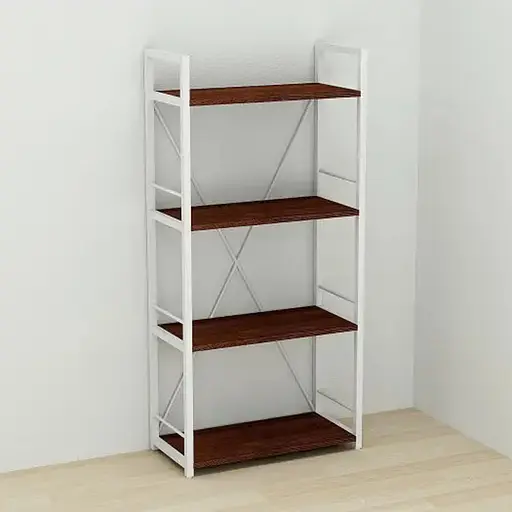 Етажерка 4/60 Ferrum-decor Серії Коннект 120x60x28 білий ДСП Венге 16мм (FRD-105526)