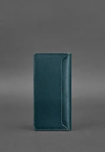 Шкіряне портмоне-купюрник 11.0 зелене - фото 5