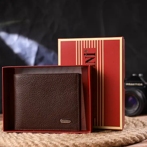 Мужской кожаный кошелек Canpellini 11.5х9.8х1 см acs0025039 - фото 8