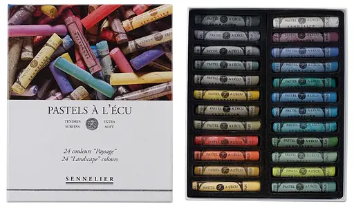 Набор сухой пастели Sennelier Landscape (Пейзаж), 24 цвета, картон.