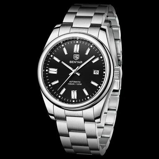 Наручные часы Benyar Automatic 10 BAR Серебристый (2783) - фото 2