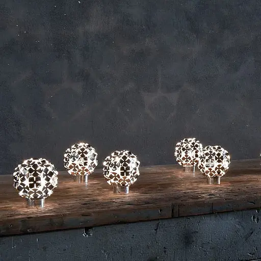 Флористическое бра в хромированном корпусе в виде светового шарика Line F Арт. WB34 A/1 CH - фото 1