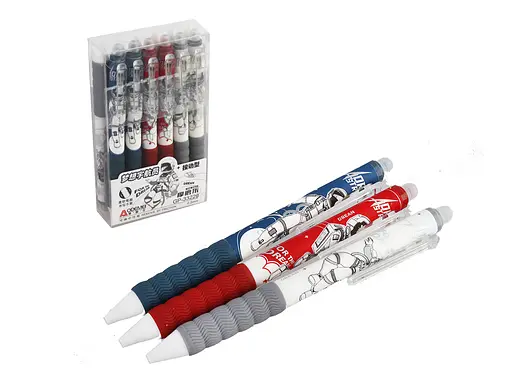 Ручка автоматическая Пиши-стирай Aodemei Spaceman, 12 шт., синяя, 0.5 мм, 33229-GP