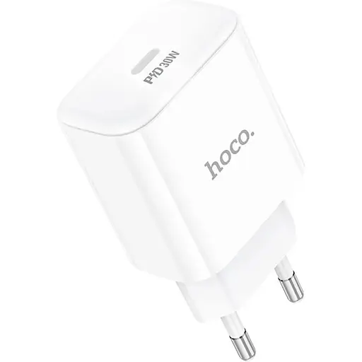 Зарядное устройство Hoco C76A Pro 1Type-C PD/QC 30W PPS White - фото 4
