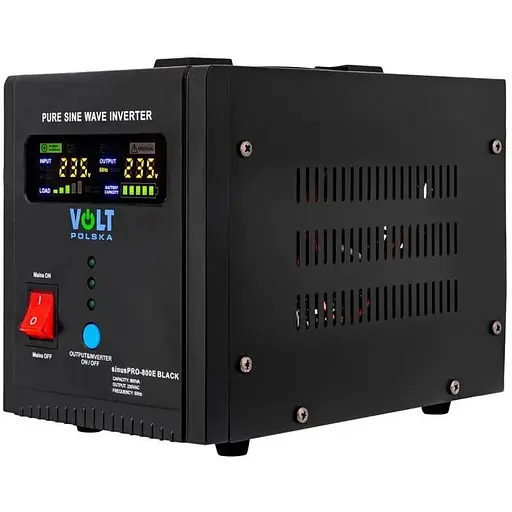 ИБП Преобразователь напряжения Volt Polska SINUS PRO 800 E BLACK 12/230 В (500/800 Вт) - фото 1