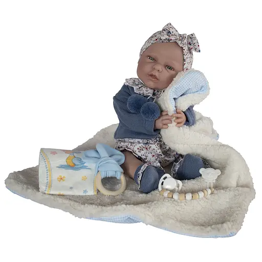 Лялька Munecas De Cuna у синьому одязі 45 см (B45224)