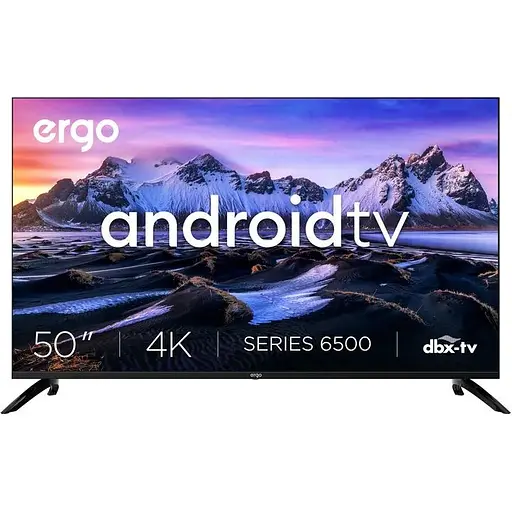 Телевизор Ergo диагональ 50" UHD 50GUS6500