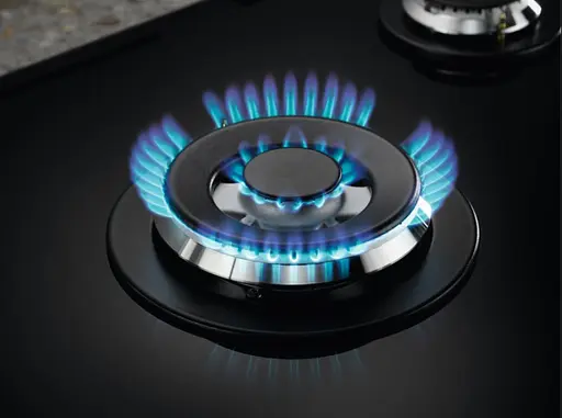 Варочная поверхность газовая на стекле Electrolux 75 см чугун черный - фото 5