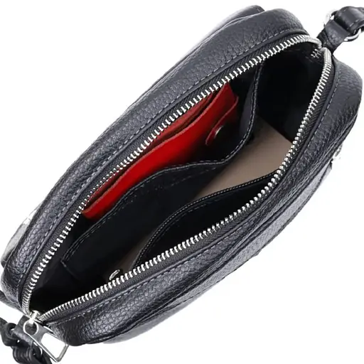 Сумка женская через плечо Grande Pelle 23х17х7 см sum0028540 - фото 5