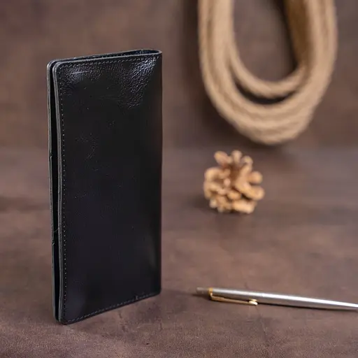 Чоловічий шкіряний гаманець Shvigel 19х9.5х1 см acs0016057 - фото 8