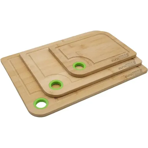 Набір кухонних дошок Eurogold бамбукових 3 шт.