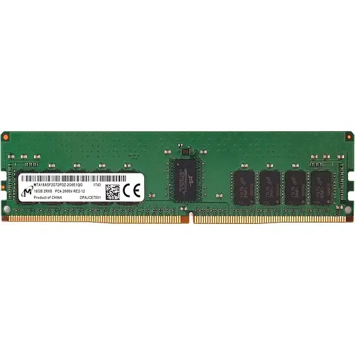 Оперативна пам'ять Micron DDR4 16GB 2666 MHz ECC Registered (MTA18ASF2G72PDZ-2G6E1QI) Б/В
