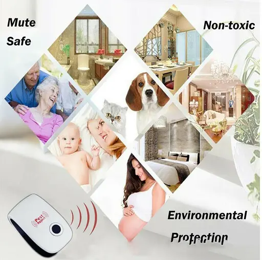 Ультразвуковий репелент для щурів, мишей, тарганів, шкідників, гризунів - фото 11