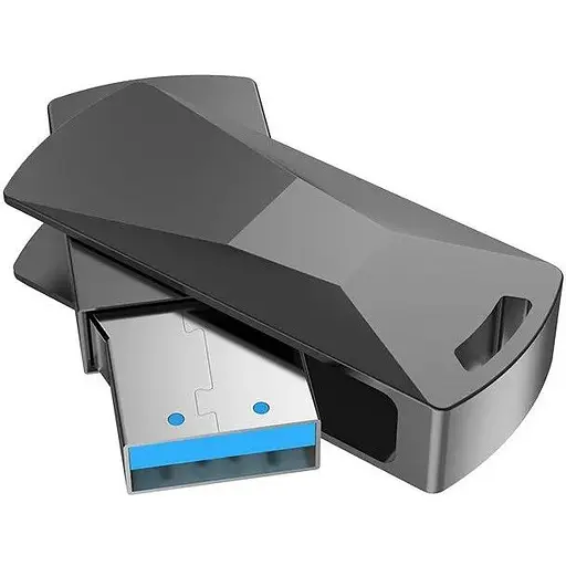 Флешка металлическая Hoco UD5 64 GB USB Flash Disk Wisdom - фото 1