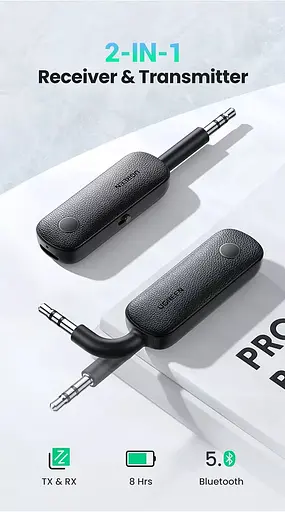 Беспроводной ресивер-трансмиттер Ugreen CM403. 3,5 мм Bluetooth 5.0 - фото 5