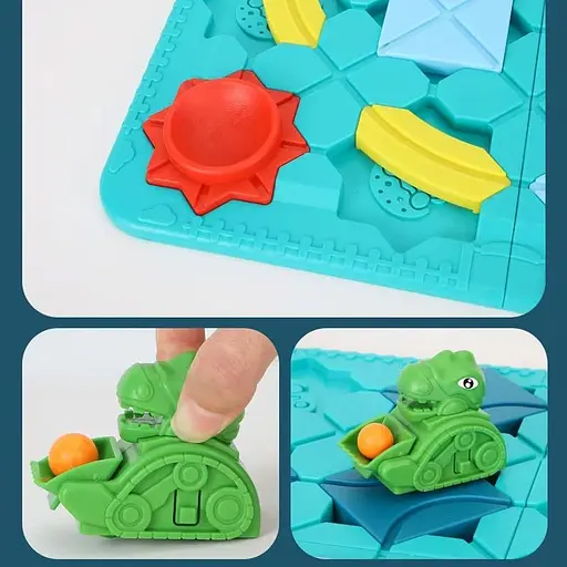 Настольная интерактивная игра Ummi BS779 Logical Road Builder Mini Green - фото 4