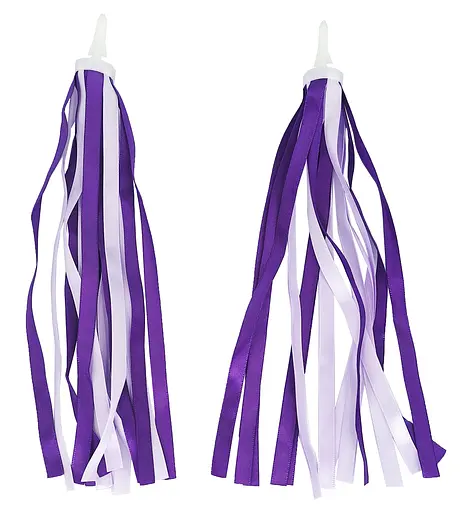 Ленты в руль детского велосипеда / самоката атласные фиолетовые (G00010533)