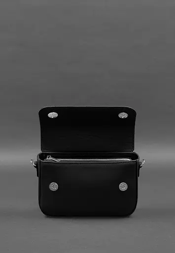 Жіноча шкіряна сумка Mary чорна - фото 5