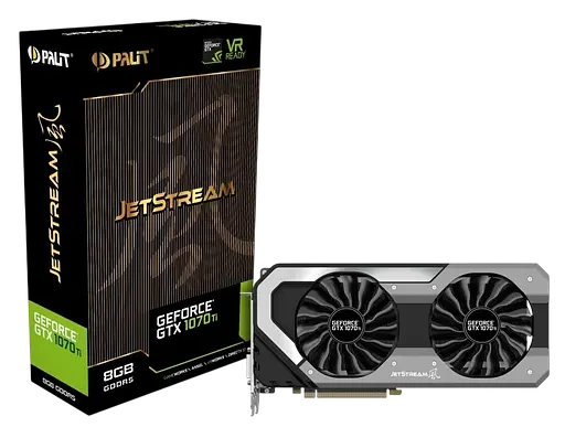 Видеокарта GeForce GTX 1070 Ti 8GB Palit JetStream (NE5107T015P2-1041J) Б/У - фото 1