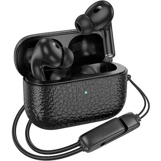 Бездротові вакуумні навушники Hoco Duke EQ9 Plus, true wireless, ANC, Noise Reduction, BT headset, BT5.3, 40mAh, 300mAh, 7h, 28h, black