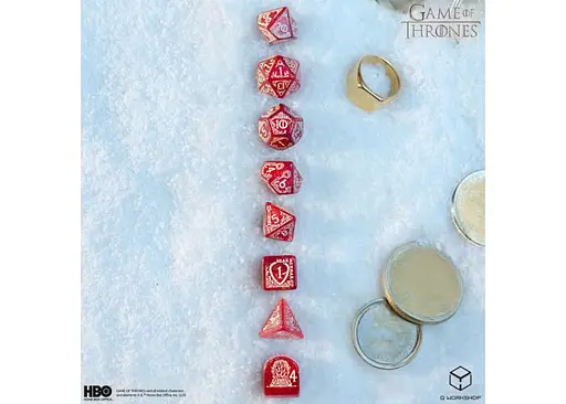 Набор кубиков Game of Thrones. Lannister Dice Set , 7 шт. (GOT/00190166/2025/2/A) - фото 5