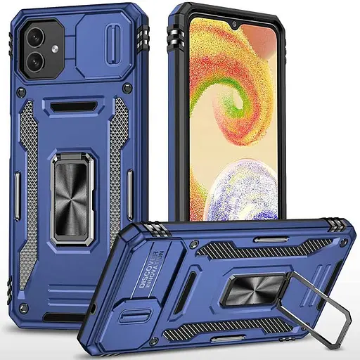 Чохол Epik ударостійкий Camshield Army Ring для Samsung Galaxy A05 Синій/Navy
