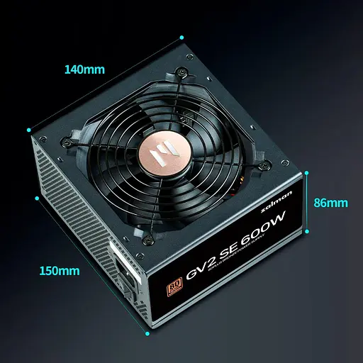 Блок живлення Zalman GV2SE 600W 80+ Bronze (ZM600-GV2SE) - фото 3