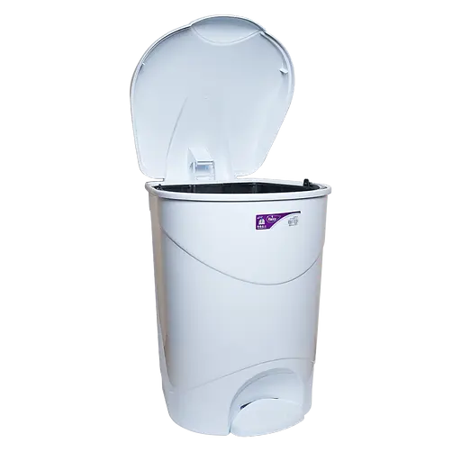 Ведро Irak Plastik Bella с педалью круглое 30 л белое (00-00004565) - фото 2