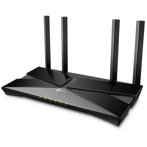 Роутер TP-LINK Archer AX23, Black, Wi-Fi 802.11ax, до 1755 Mb/s, 2.4/5GHz, 4x100/1000 Mb/s, RJ45 100/1000Mb/s (Gb), 4 зовнішні незнімні антени