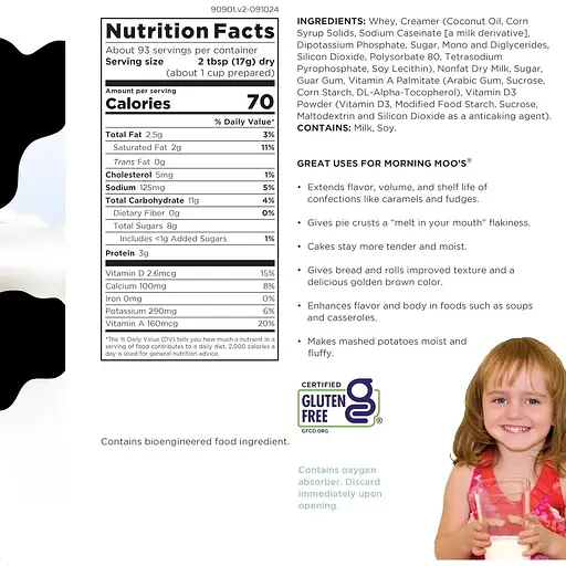 Соевое молоко нежирное сублимированное Augason Farms с большим сроком годности до 20 лет 93 порции - фото 4