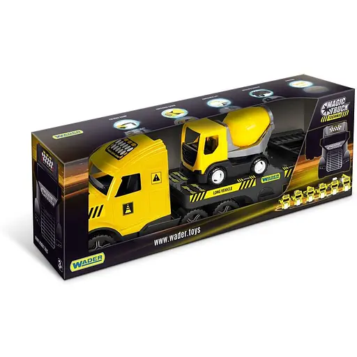 Машинка Wader Magic Truck Technic с бетоносмесителем (36451) - фото 2