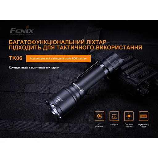 Фонарь ручной Fenix ​​TK06 - фото 7