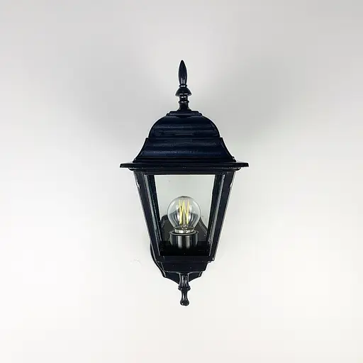 Настінний вуличний ліхтар чорного кольору Line.F 9030 W/S BK - фото 2