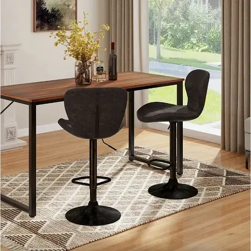 Комплект барных стульев Costway Dantes со спинкой в ​​стиле Loft - фото 3