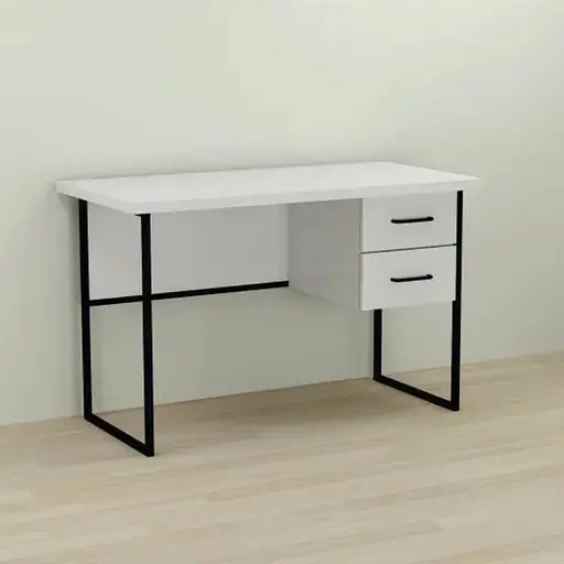 Компьютерный стол Ferrum-decor Таккота 76x120x70 черный ДСП Белый 32мм (FRD-101949)