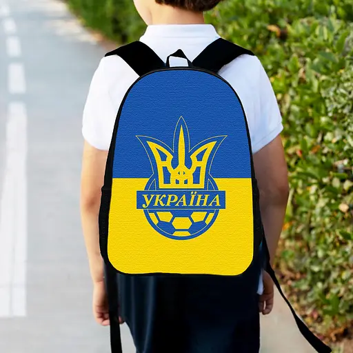 Рюкзак детский для футболиста 34х27см, городской ранец для мальчика футбол (00457)