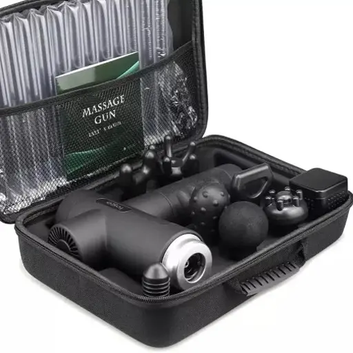 Перкуссионный массажер MG03-T Массажный пистолет (8 насадок + кейс) 2600 мАч 30 режимов - фото 4