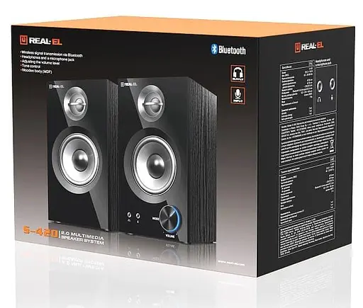 Акустична система Real-EL 2.0 S-420 Black (EL121200011) - фото 5