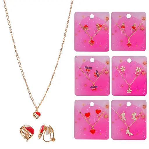 Набір дитячої біжутерії B4333, кліпси та намисто (6923036023086) Микс - фото 1