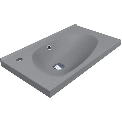 Умивальник Miraggio Titania mirastone gray 0000980, Сірий - фото 1
