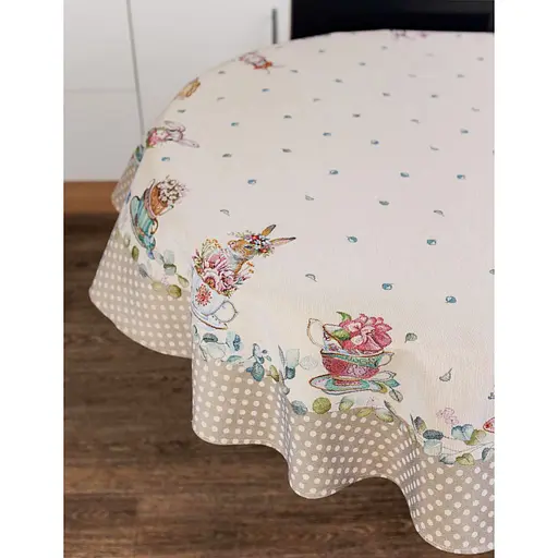 Скатерть Прованс Очарование круглая гобелен d=136 см (44020) - фото 3