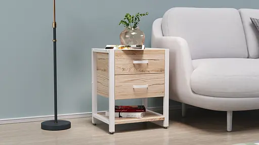 Тумба универсальная Ferrum-decor Вивьен 2/1 50x41x40 белый ДСП Дуб Сан-Марино 16мм (FRD-104177) - фото 5