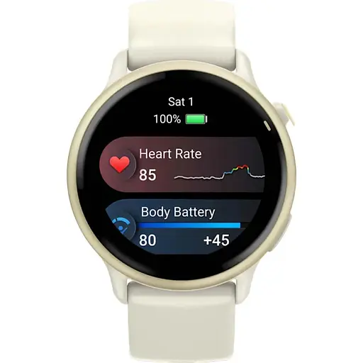 Смарт-годинник Garmin Vivoactive 6 Lunar Gold with Bone Band (010-02985-01) - фото 6