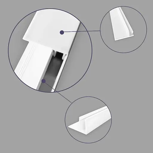 Профіль для сайдинга Wall Sticker SW-00001728 торцевий фінішний алюмінієвий 38.5х28х6000 мм - фото 4