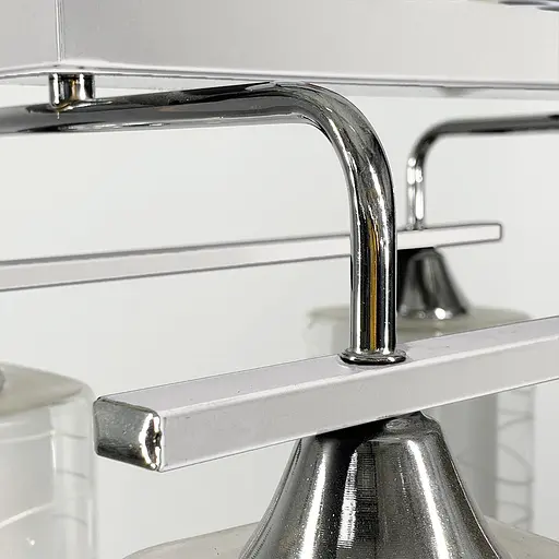 Стельова люстра в білому корпусі на 4 плафони | Арт. 126/4 WT | Line F - фото 3