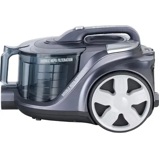 Пылесос Edler ED-2201SB Grey 900 Вт контейнер циклонная система турбощетка универсальная щетка пол/ковер щелевая HEPA-фильтр