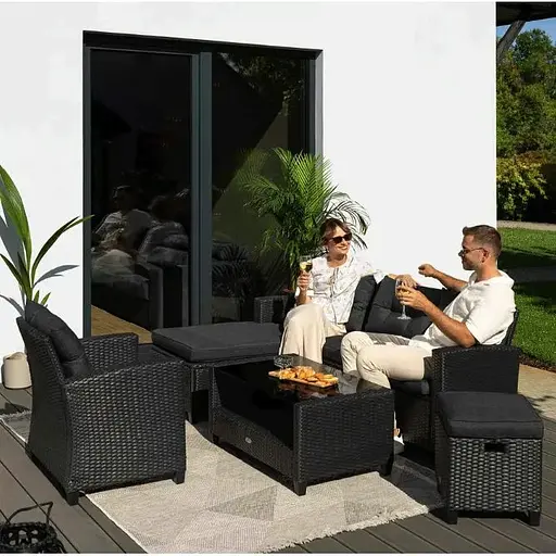 Комплект садових меблів Di Volio Dalmia сірий/графітовий - фото 2